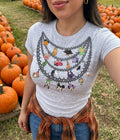 Spooky Chain Woman Baby Tee *MADE TO ORDER* *2-3 WEEK TURN AROUND TIME*