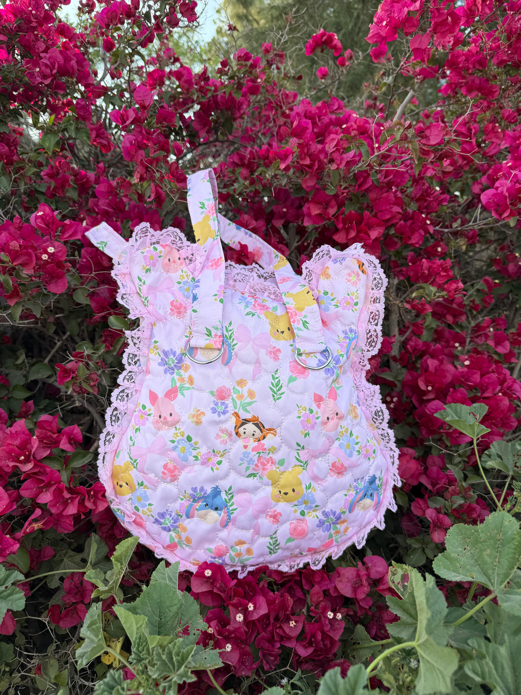 Pink Bear Lace Tote