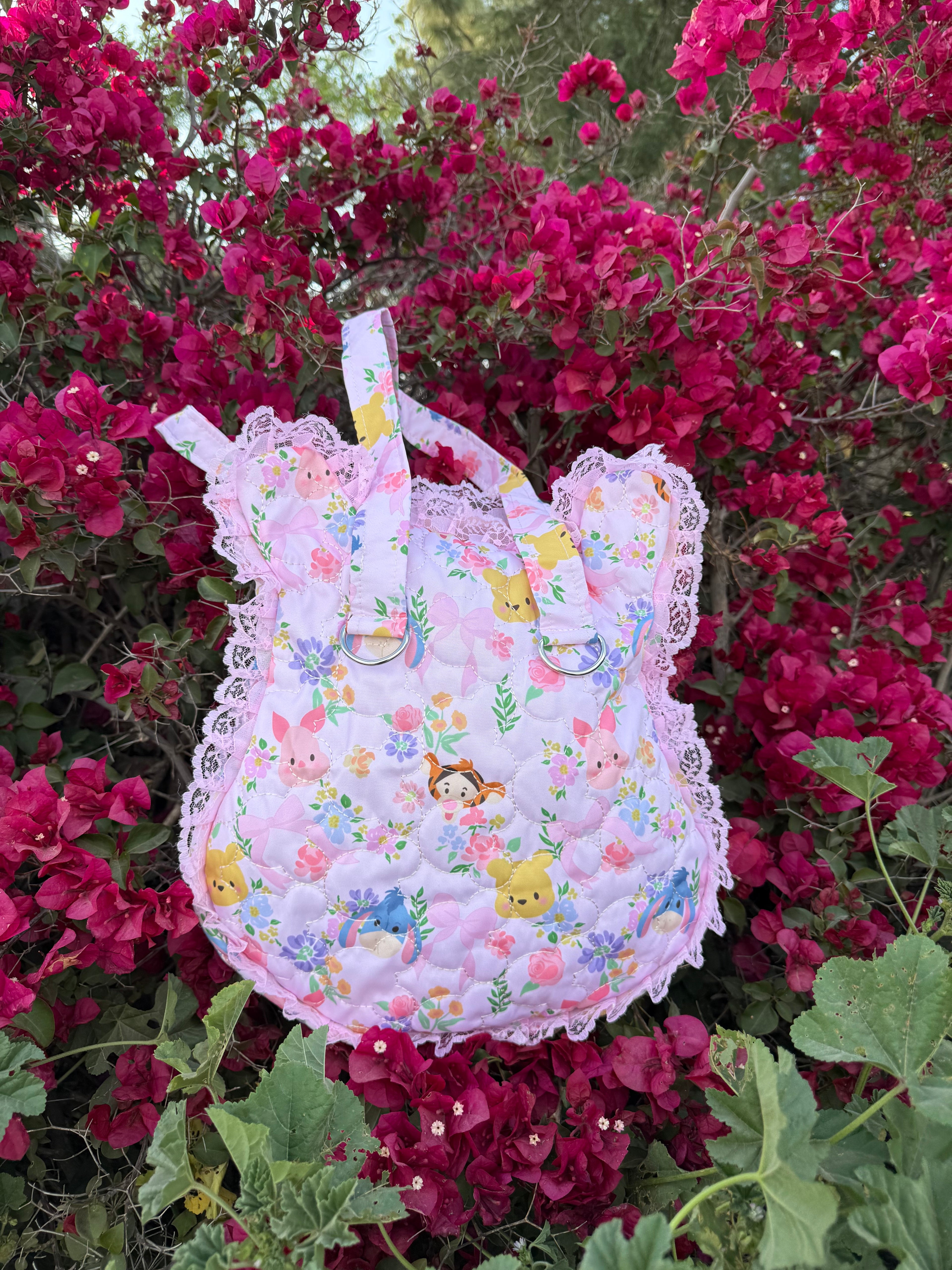 Pink Bear Lace Tote