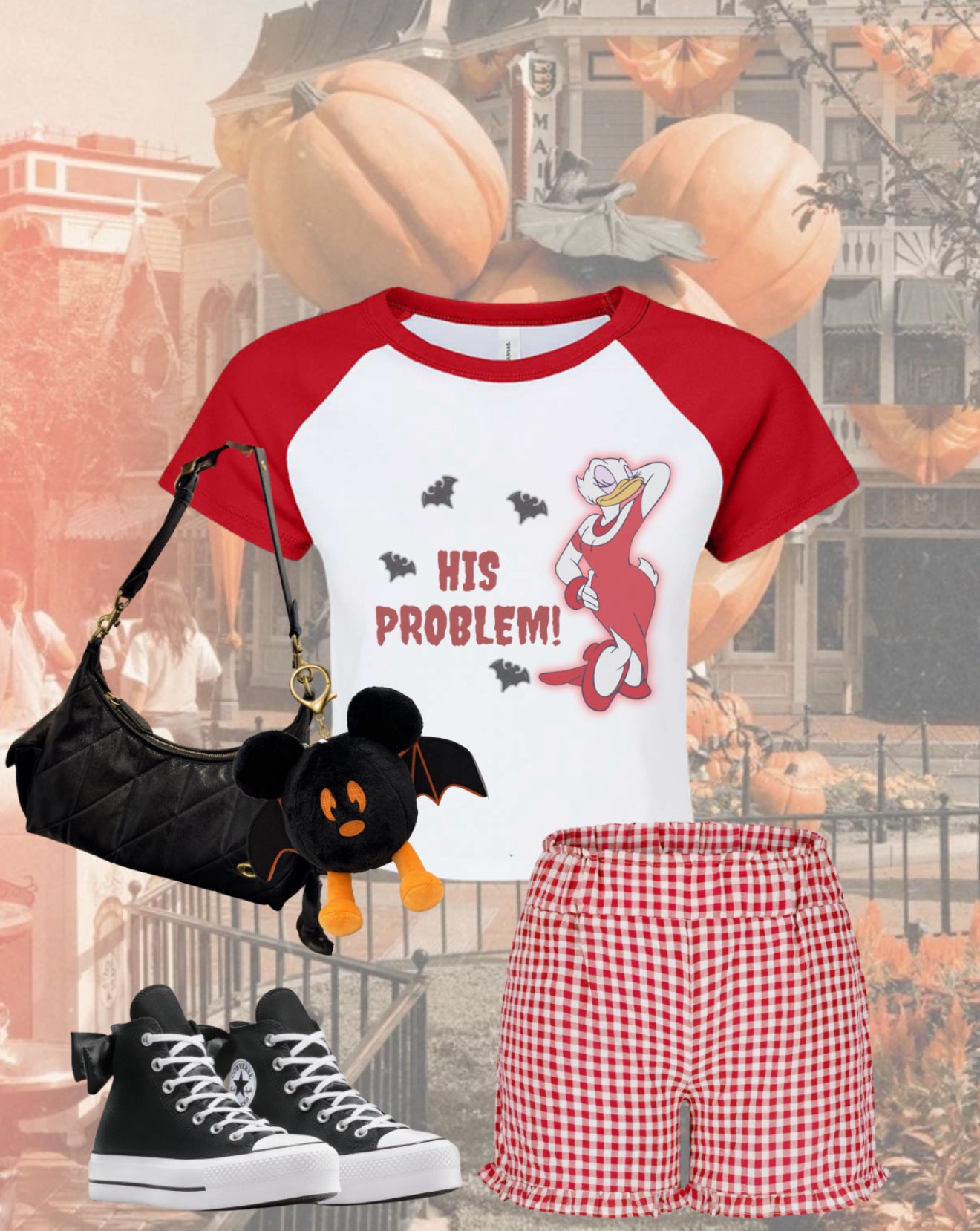 Girl Duck-His Problem Woman Colored Sleeve Baby Tee *MADE TO ORDER* *2-3 WEEK TURN AROUND TIME*