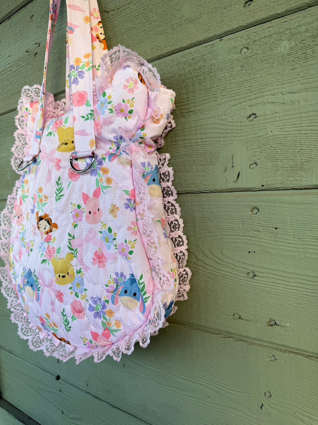 Pink Bear Lace Tote
