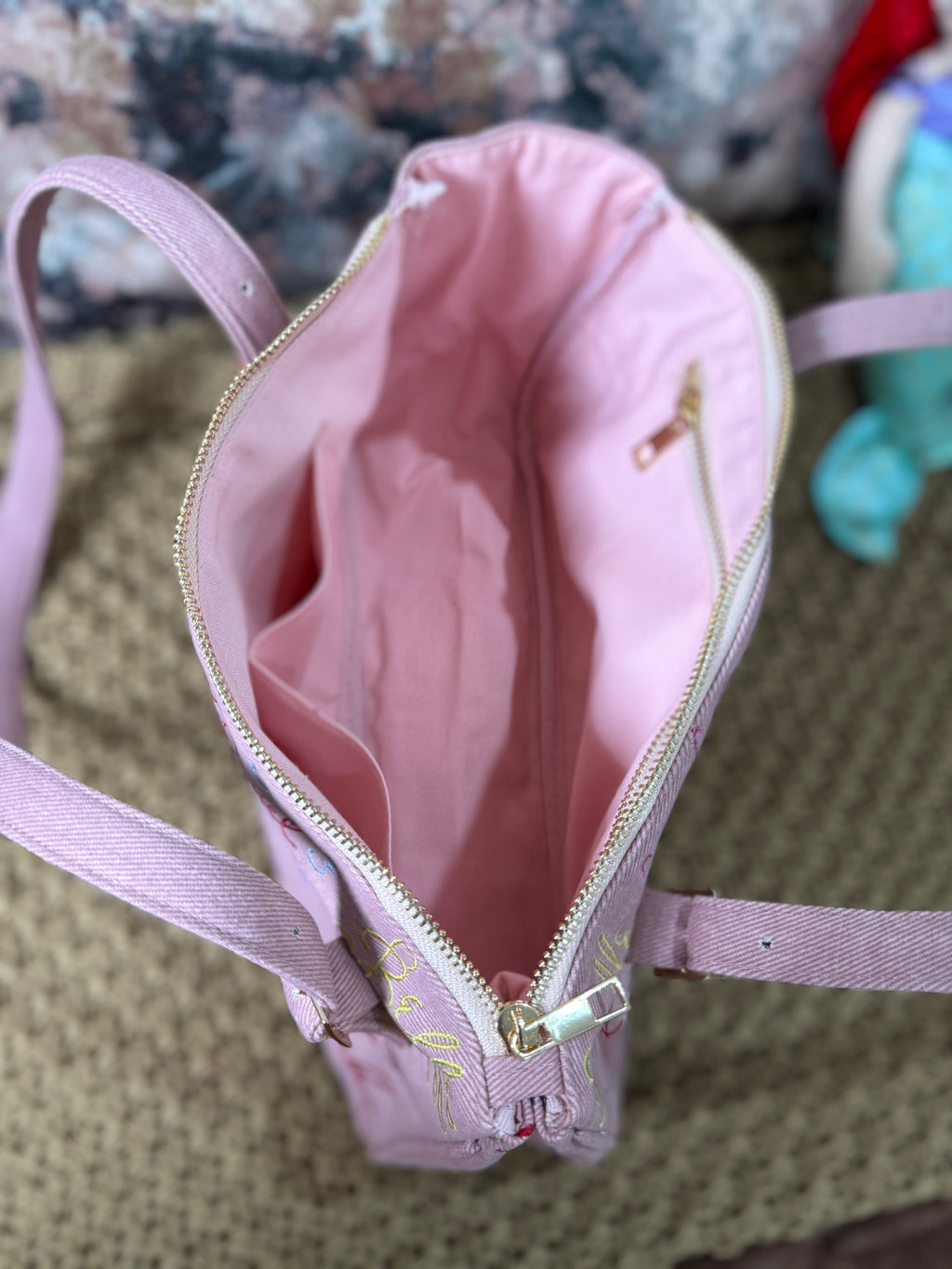 Signiture Pink Jean Purse