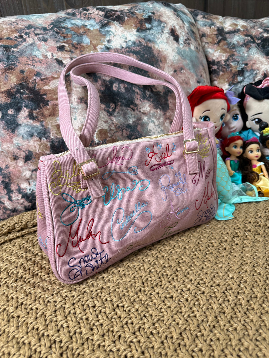 Signiture Pink Jean Purse